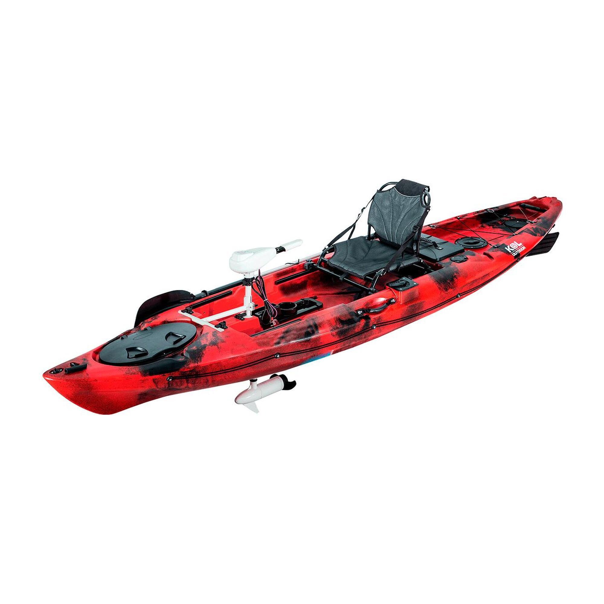 Caiaque de pesca com motor elétrico 46 lbs E-Dolphin 12 (365x84cm)