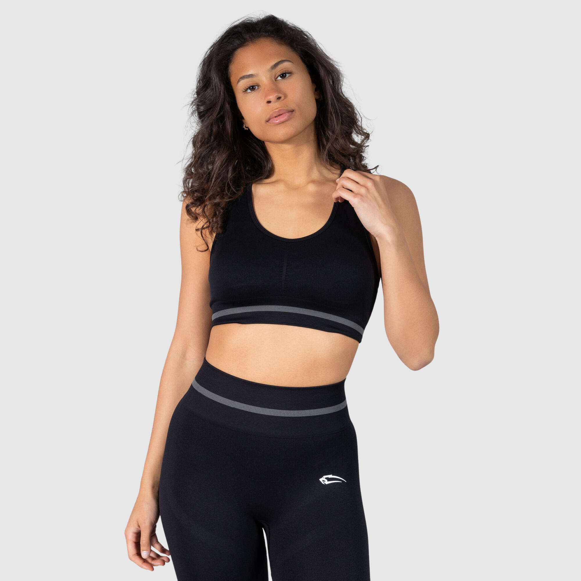 SMILODOX Damen Sport BH Neala Schwarz