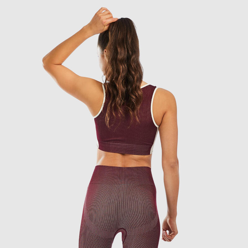 Damen Sport BH Smash Bordeaux für Sport & Freizeit