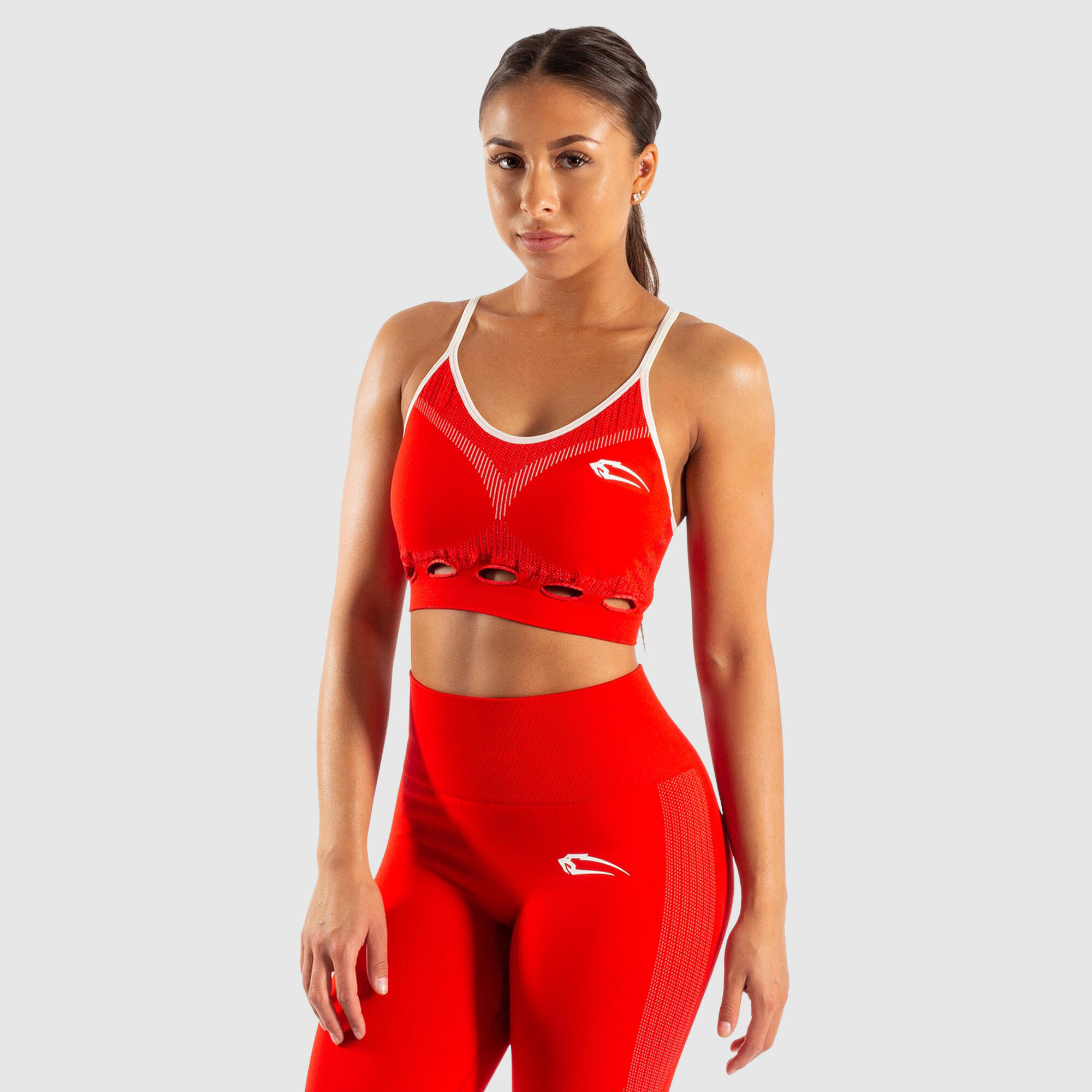 SMILODOX Damen Sport BH Freedom Rot