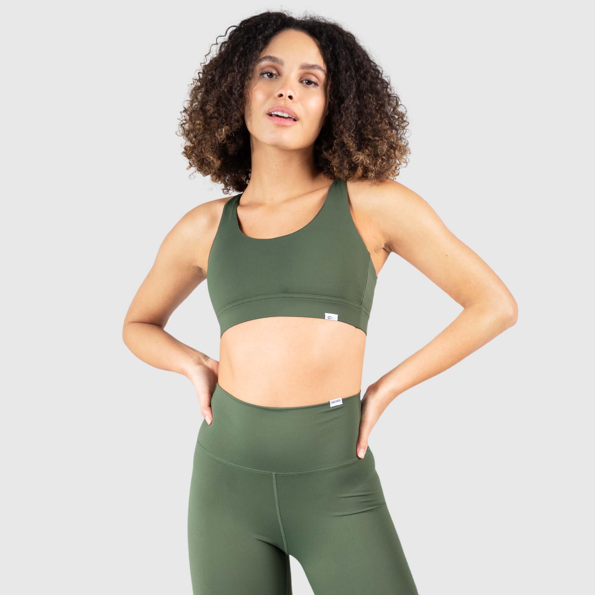 SMILODOX Damen Sport BH Sienna Olive