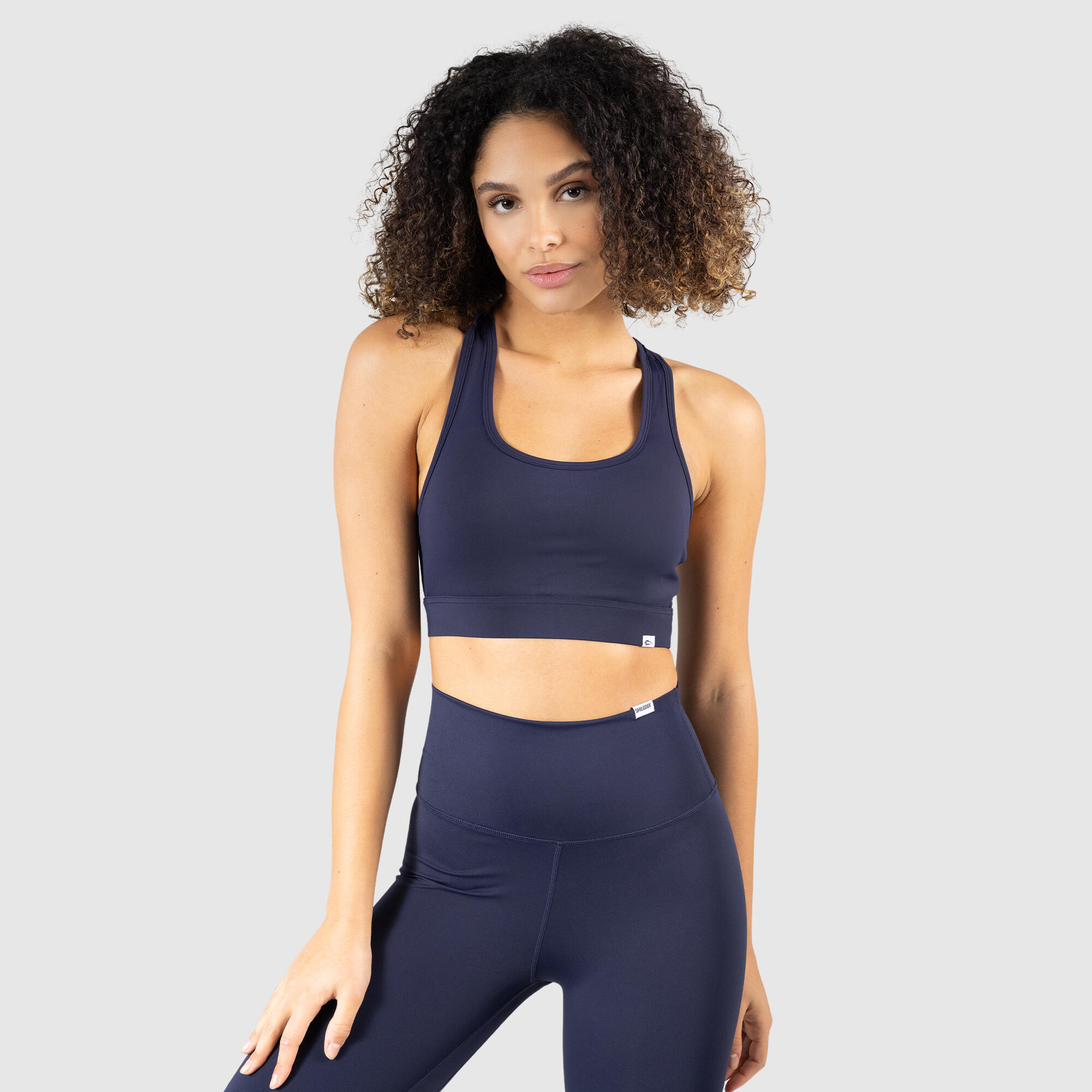 SMILODOX Damen Sport BH Tamara Dunkelblau