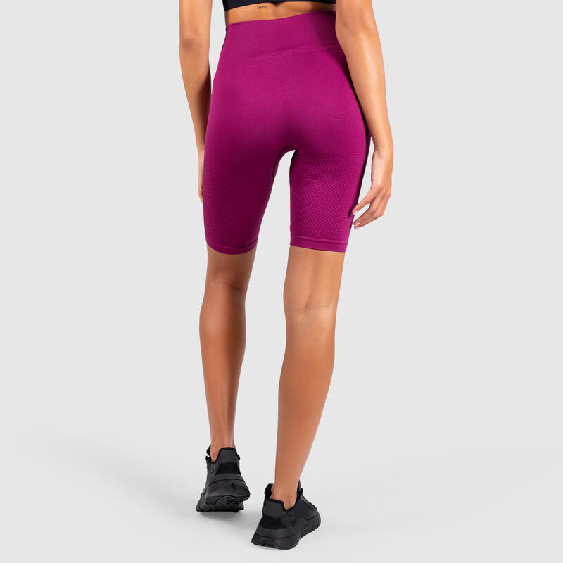 Damen Short Legging Bloom Lila für Sport & Freizeit