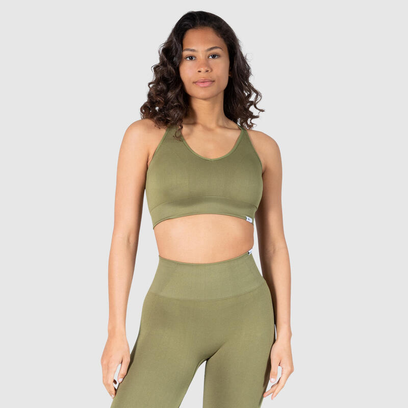 Damen Sport BH Chloe Olive für Sport & Freizeit