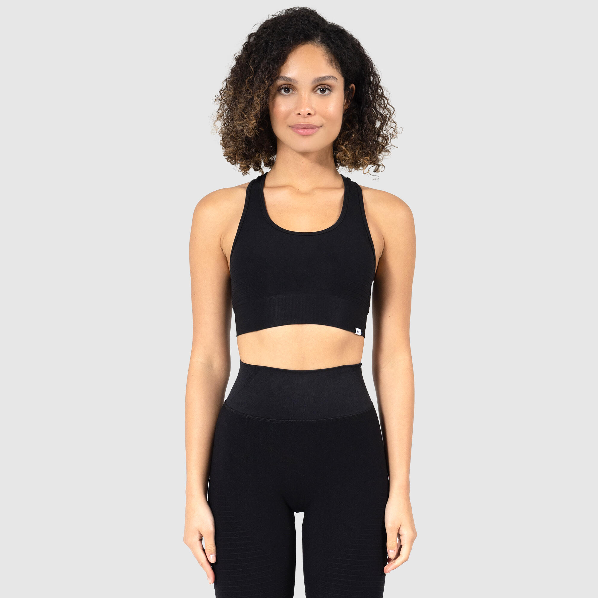 SMILODOX Damen Sport BH Bonita Schwarz