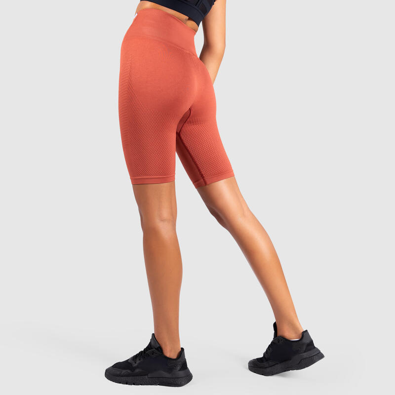 Damen Short Legging Bloom Orange für Sport & Freizeit
