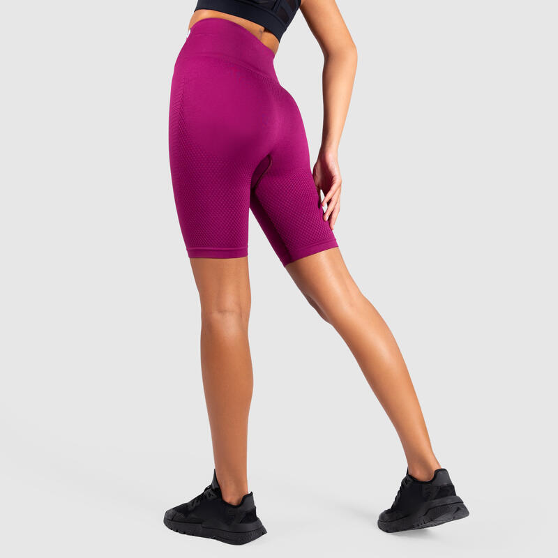 Damen Short Legging Bloom Lila für Sport & Freizeit