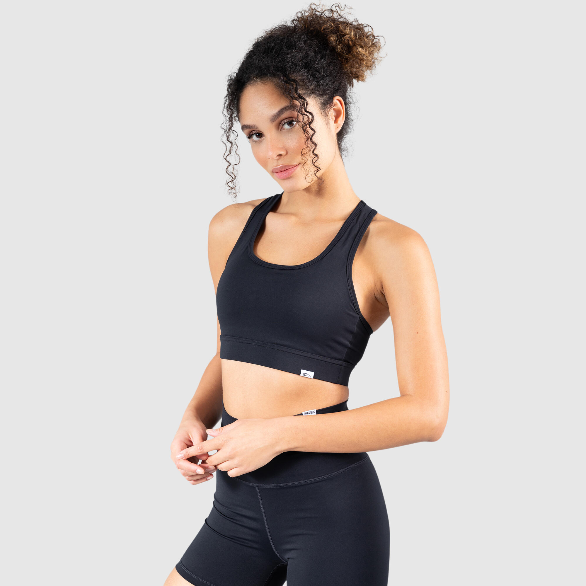 SMILODOX Damen Sport BH Tamara Schwarz