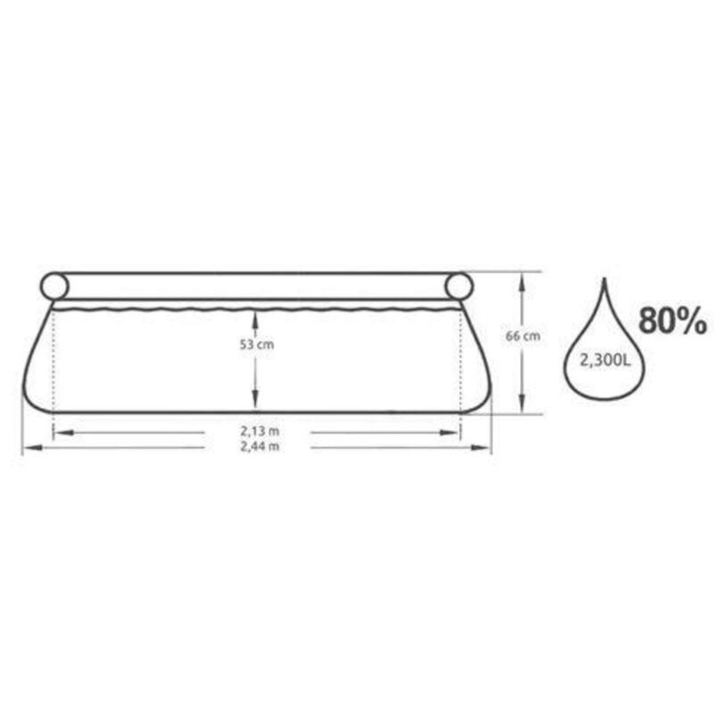 Bestway Fast Set zwembad 244 cm