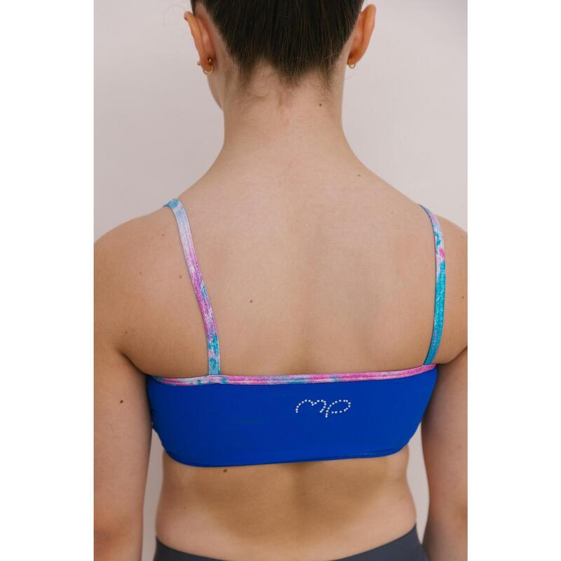 Top de Ginástica Pivot Azul Menina