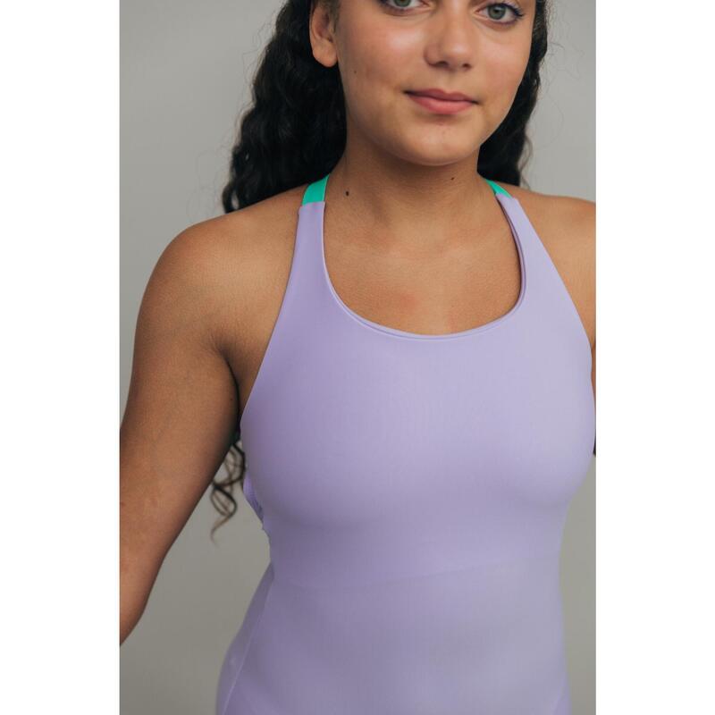 Dameshandstand Gym Maillot Lavendel