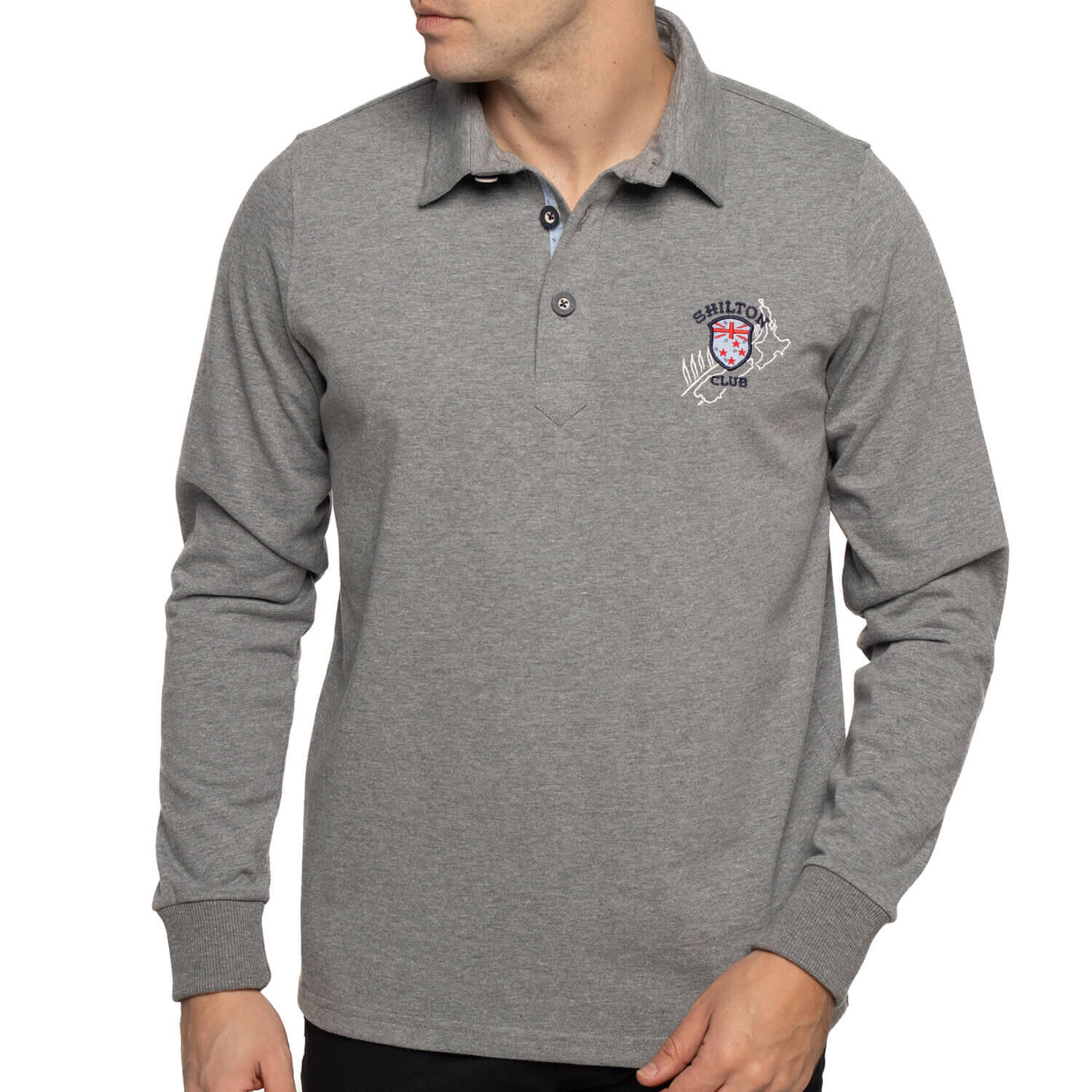 Polo rugby manches longues h misph re sud homme SHILTON Decathlon
