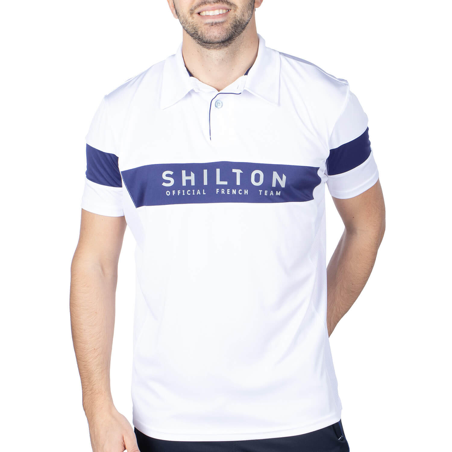 Polo sport bicolore homme 3/5