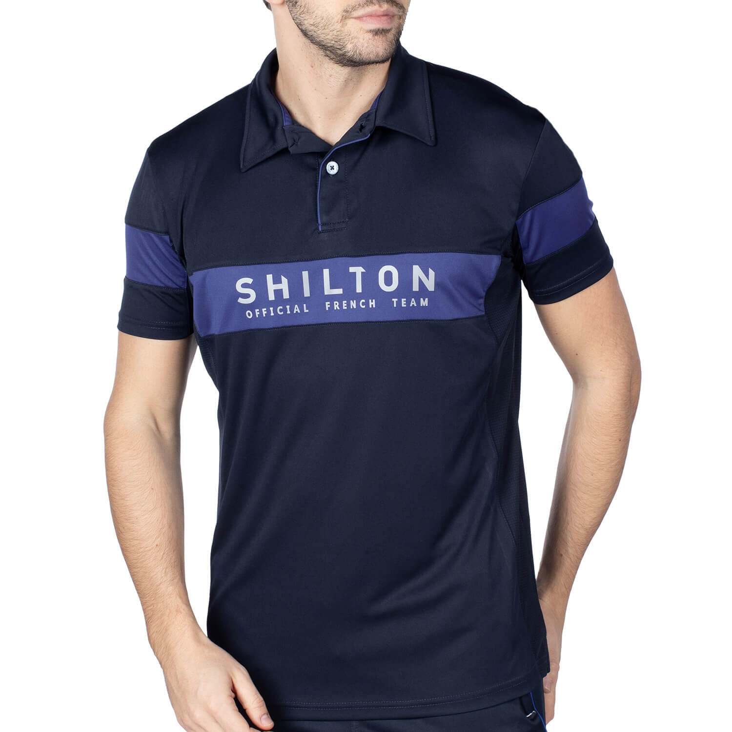 Polo sport bicolore homme 3/5