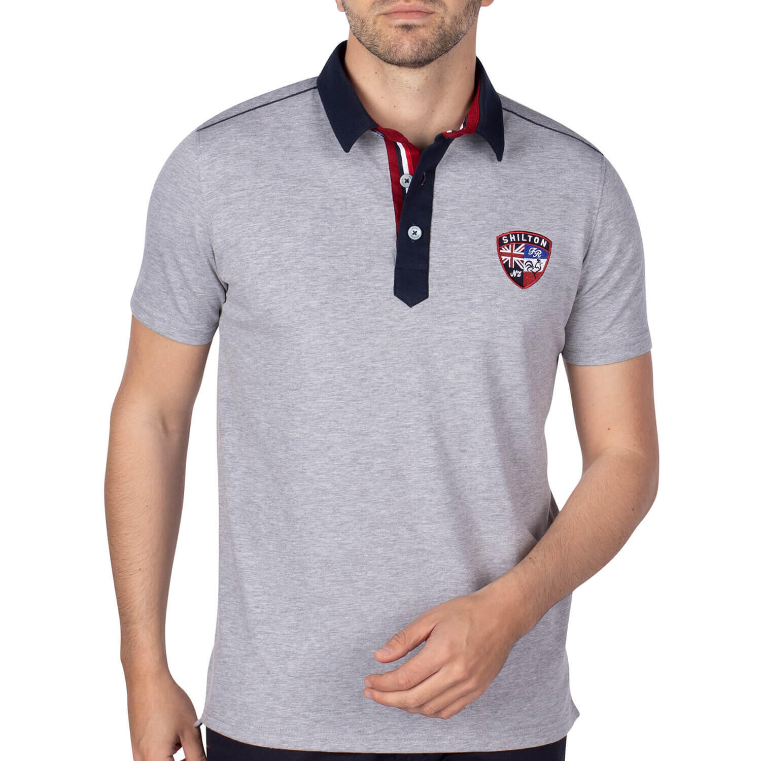 Shilton - Polo Rugby Fr-nzl Homme - Polo Manches Courtes - Gris - S - Decathlon