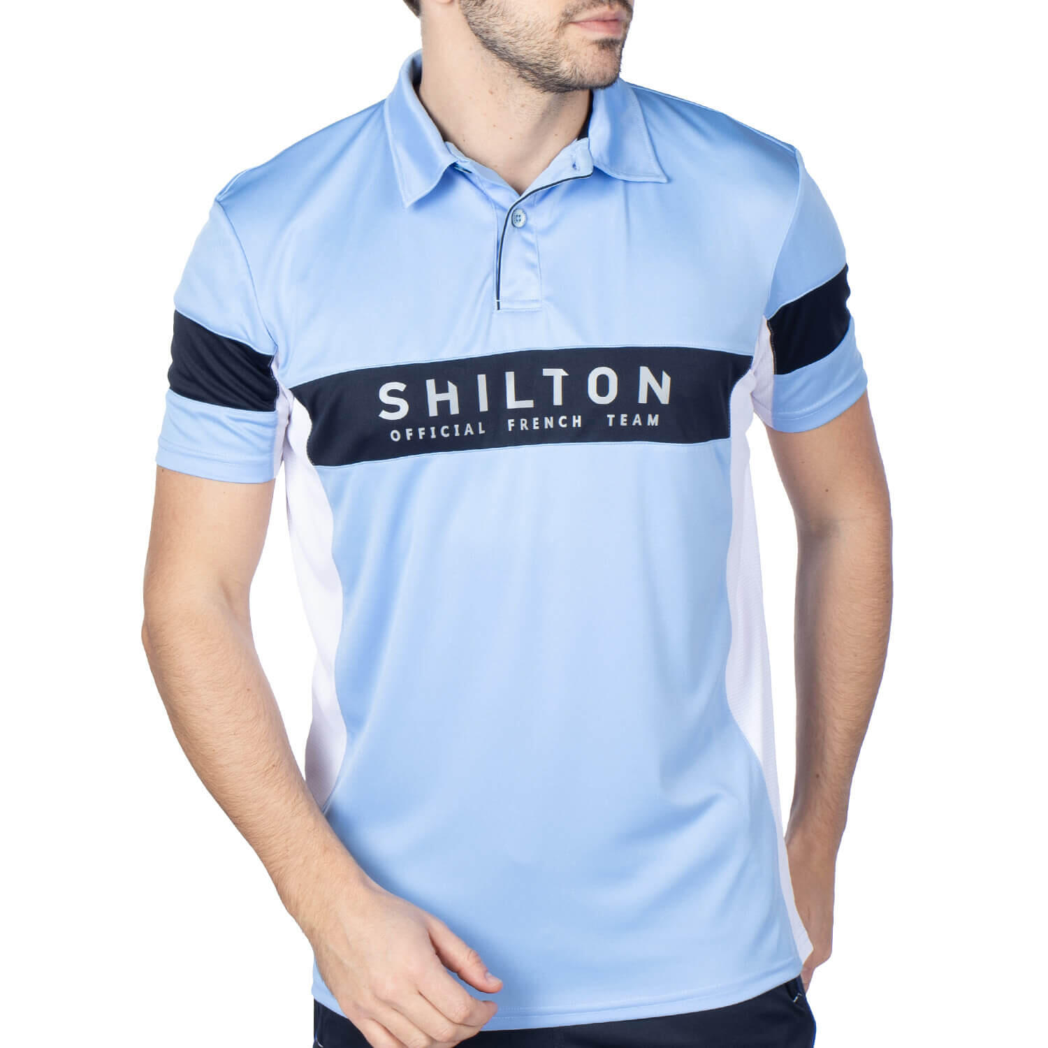 Polo sport bicolore homme 3/5