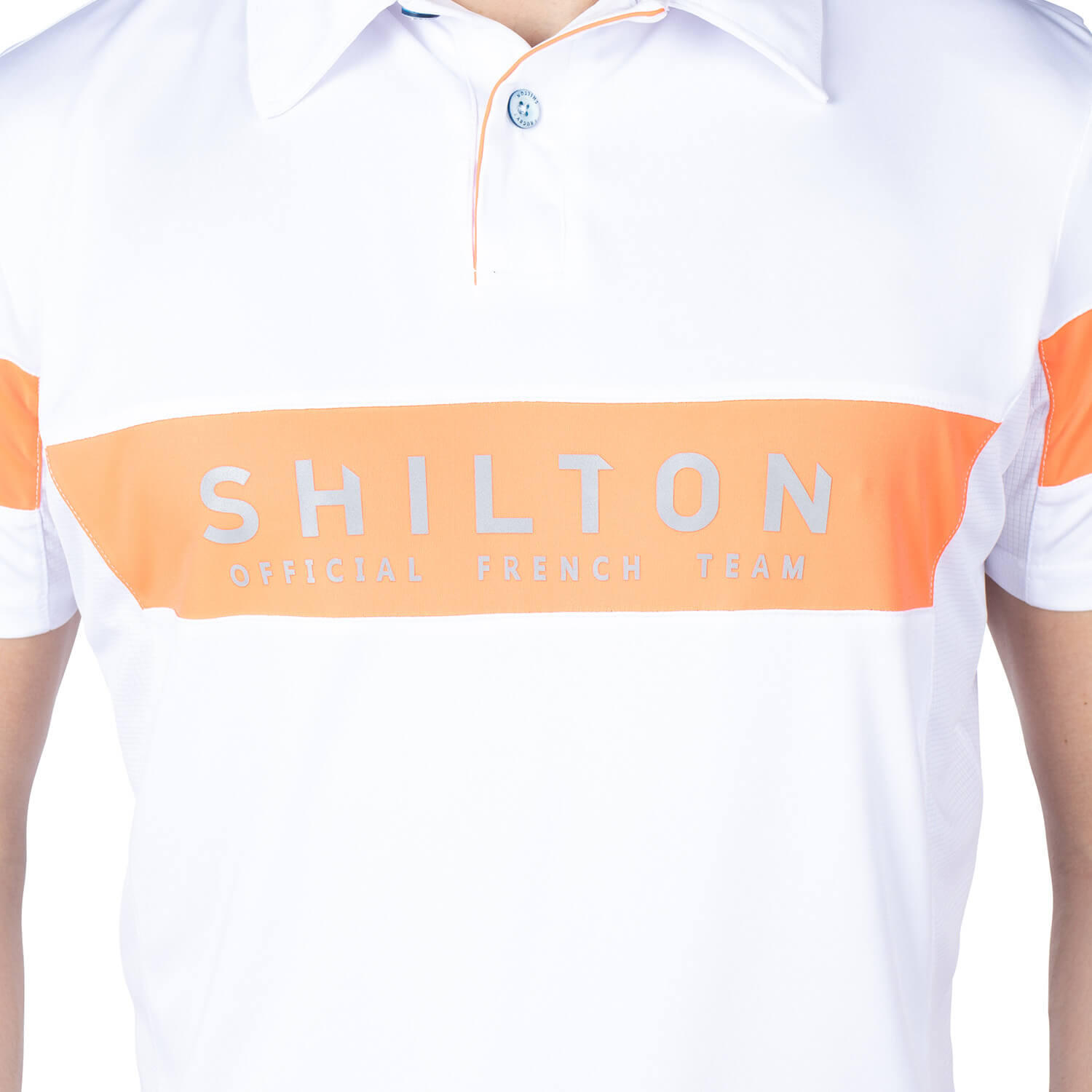 Polo sport bicolore homme 3/4