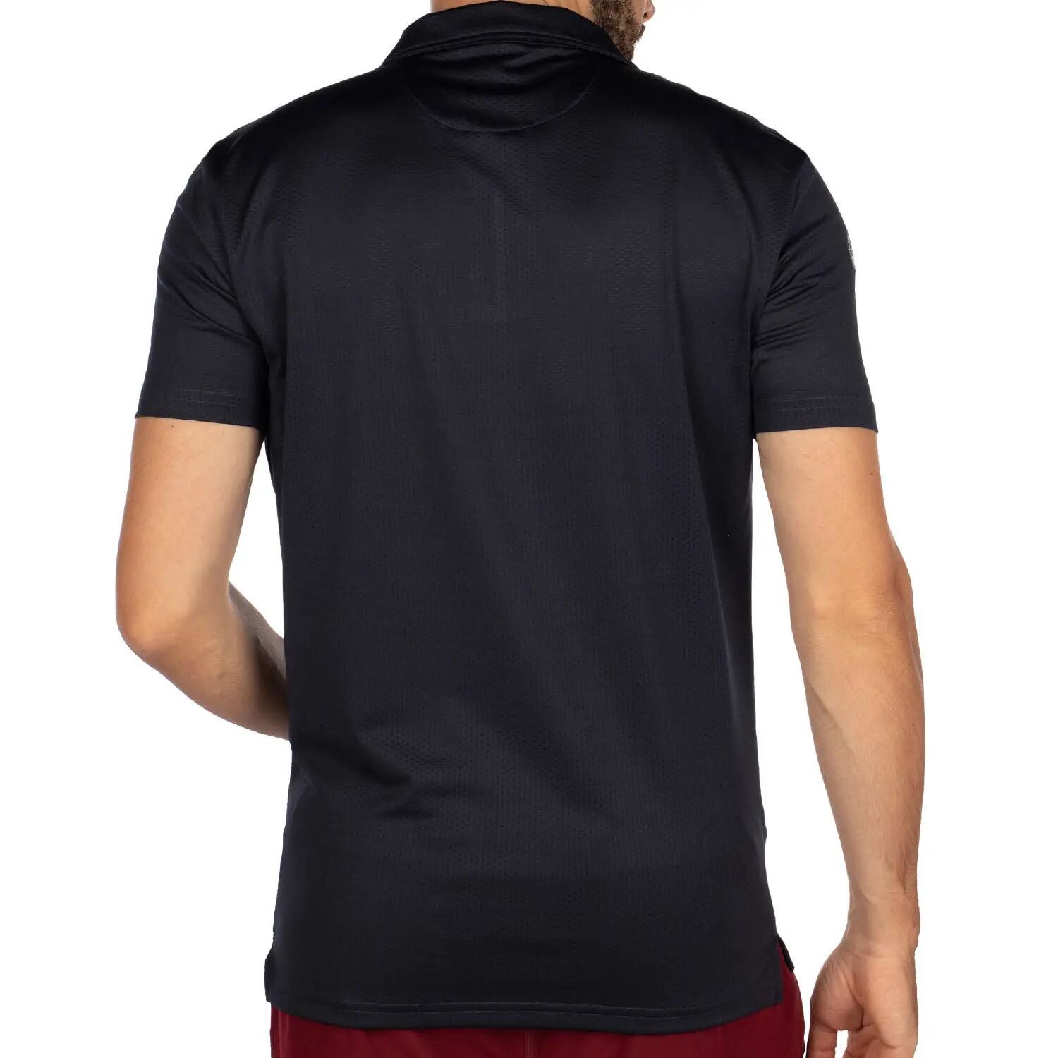Polo de sport zippé perforé XXL / Navy 3/5