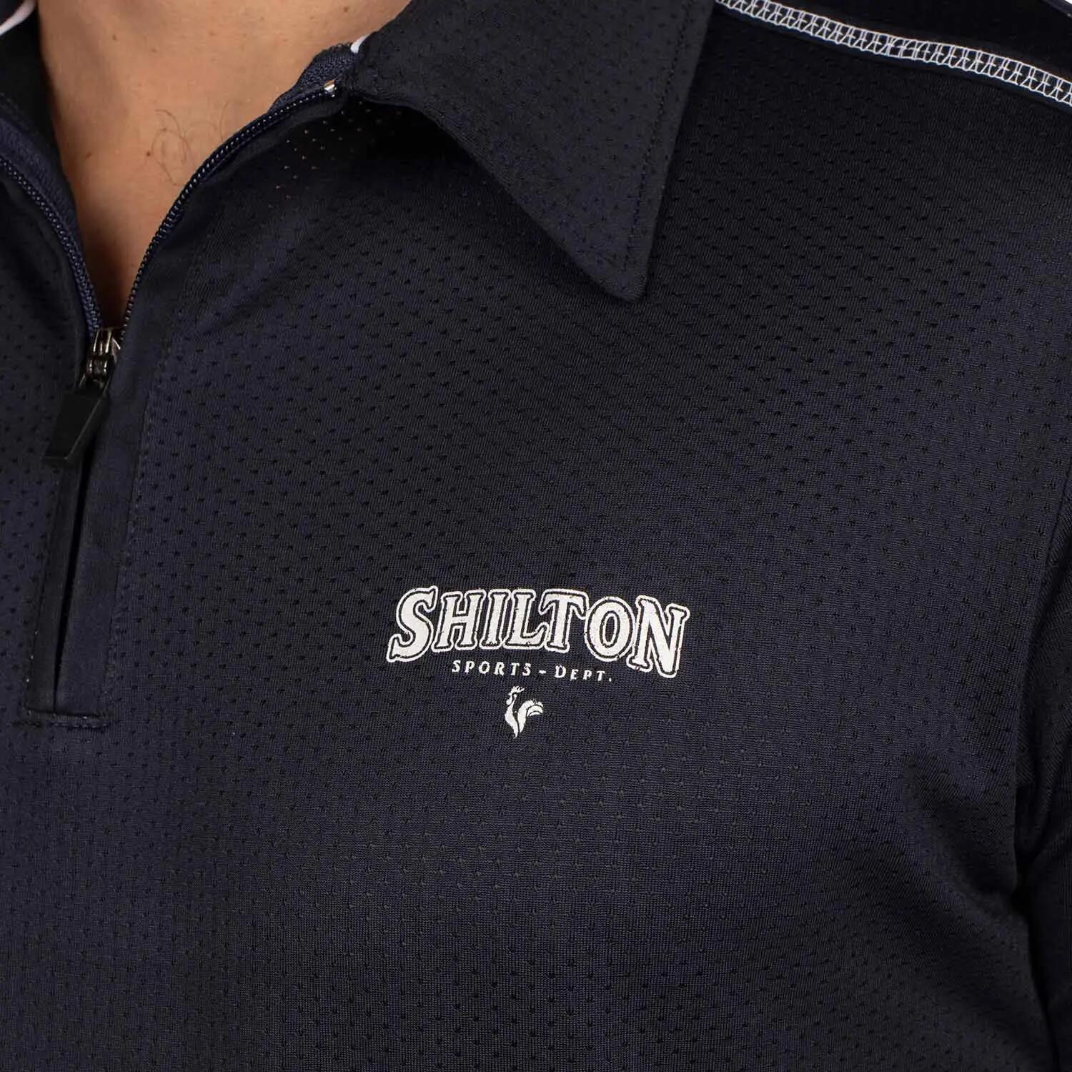 Polo de sport zippé perforé XXL / Navy 5/5