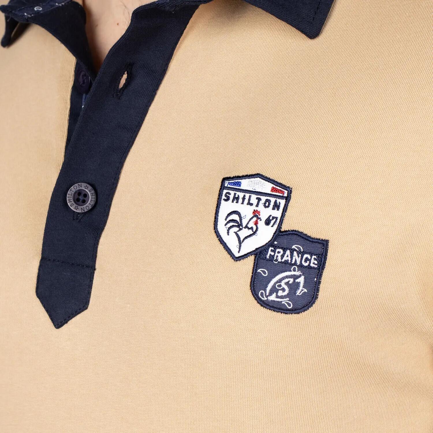 Polo rugby XV fantaisie S / Beige 4/6