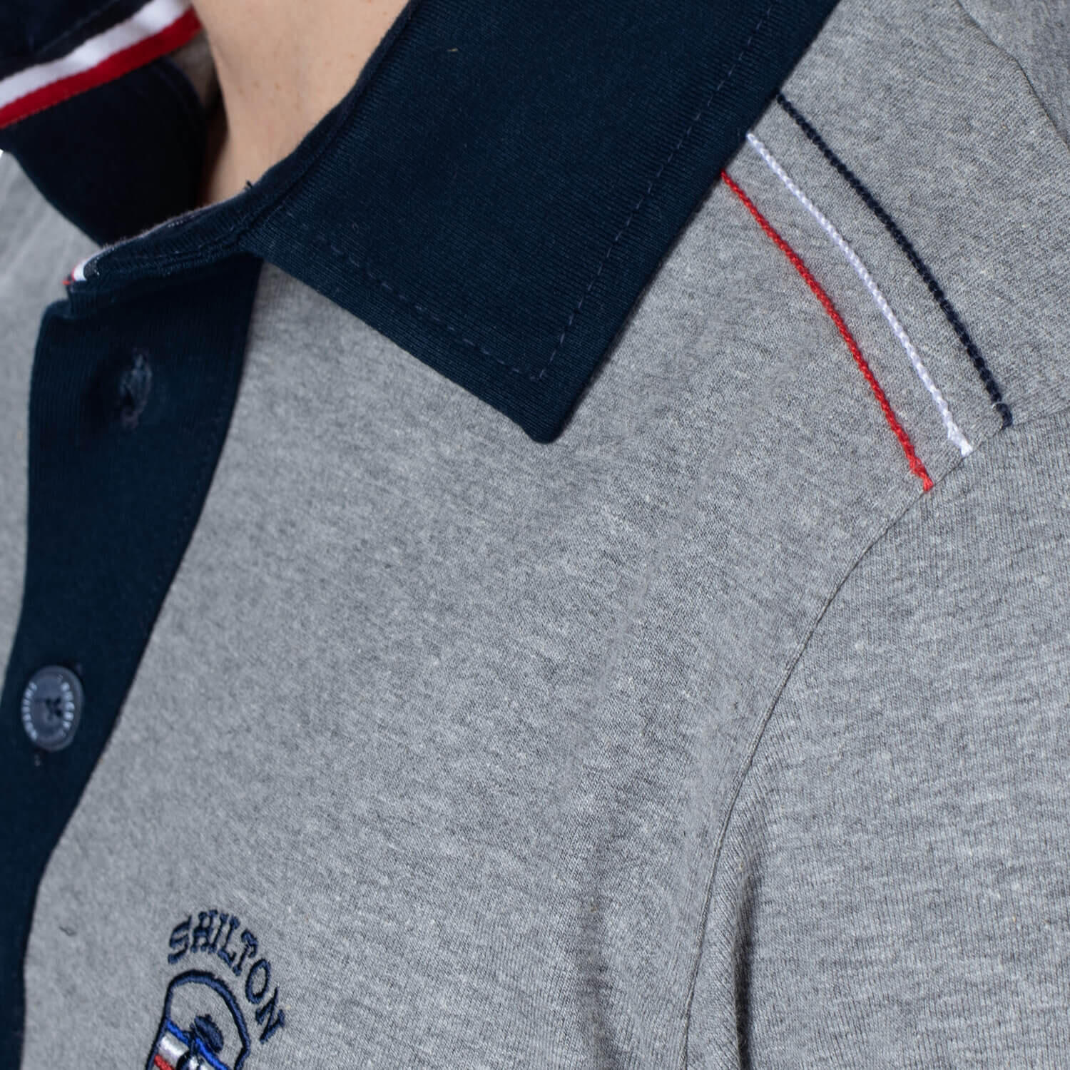 Polo basic ecusson RUGBY homme 4/4