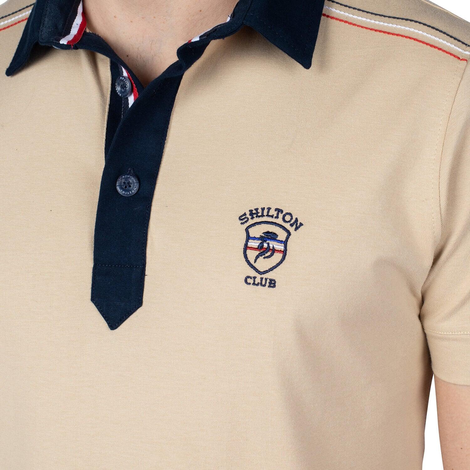 Polo basic ecusson RUGBY homme 3/4