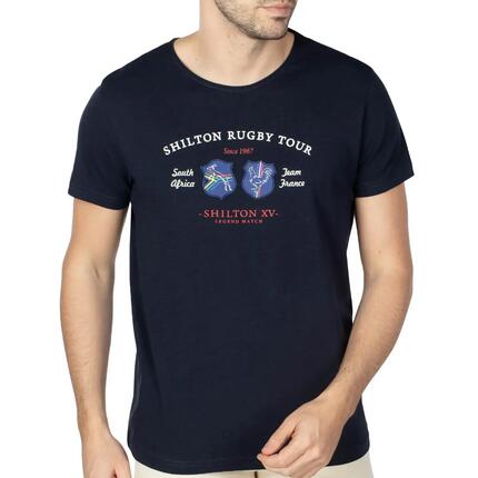 T-shirt rugby tour S / Navy