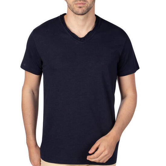 T-shirt fil laine homme