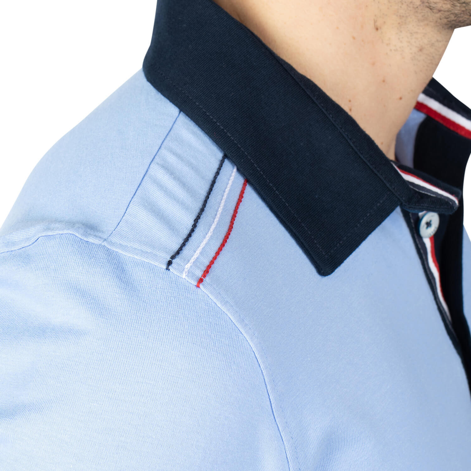 Polo basic ecusson RUGBY homme 4/4