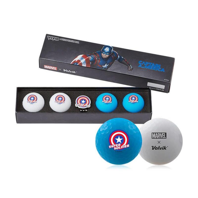 Coffret de Balles de Golf Volvik Captain America