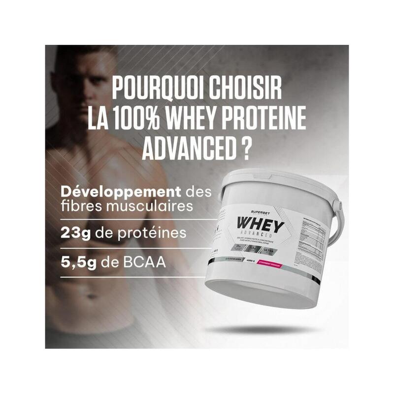 100% WHEY PROTEINE ADVANCED (4KG) | Vanille Crémeuse