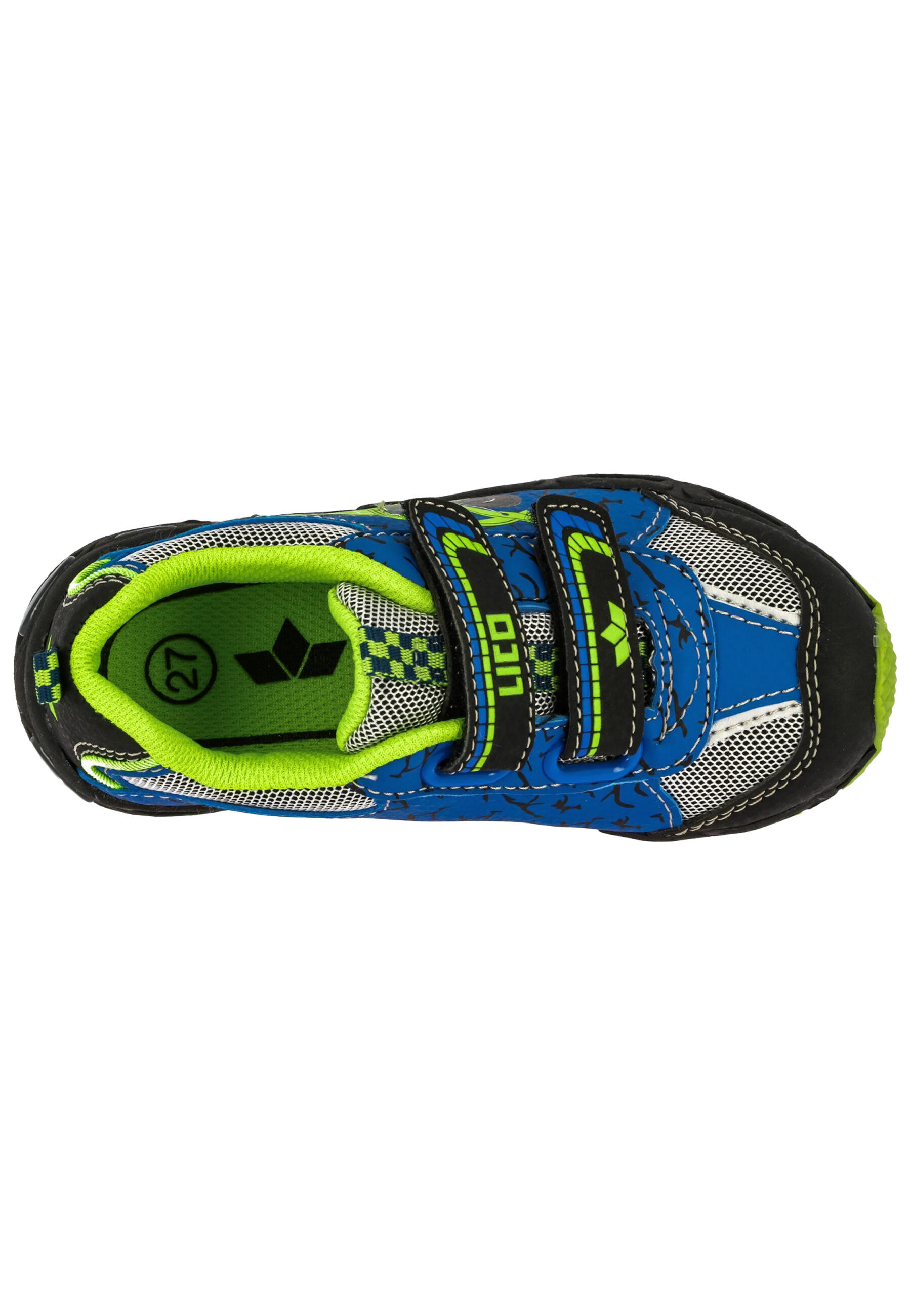 LICO Loader V Blinky Nylon Blue Trainers, Velcro, Removable Insole 6/6
