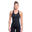 Women Functional Fitted Gym Running Sports Vest Tank Top Singlet - BLACK