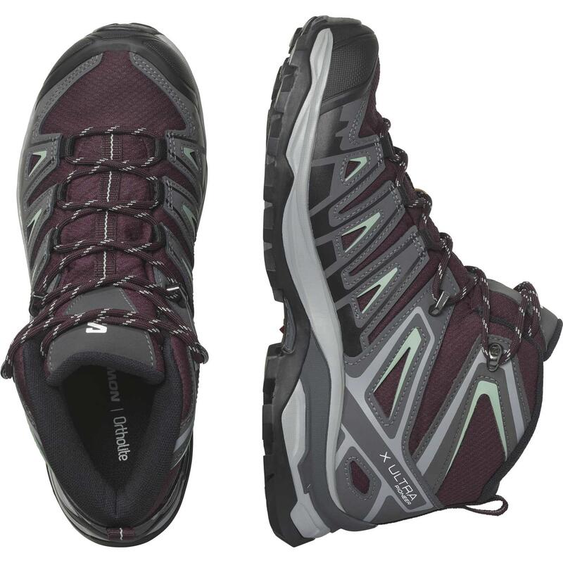 Salomon Ghete Drumetie Femei X Ultra Pioneer Mid Gore-Tex W Visiniu