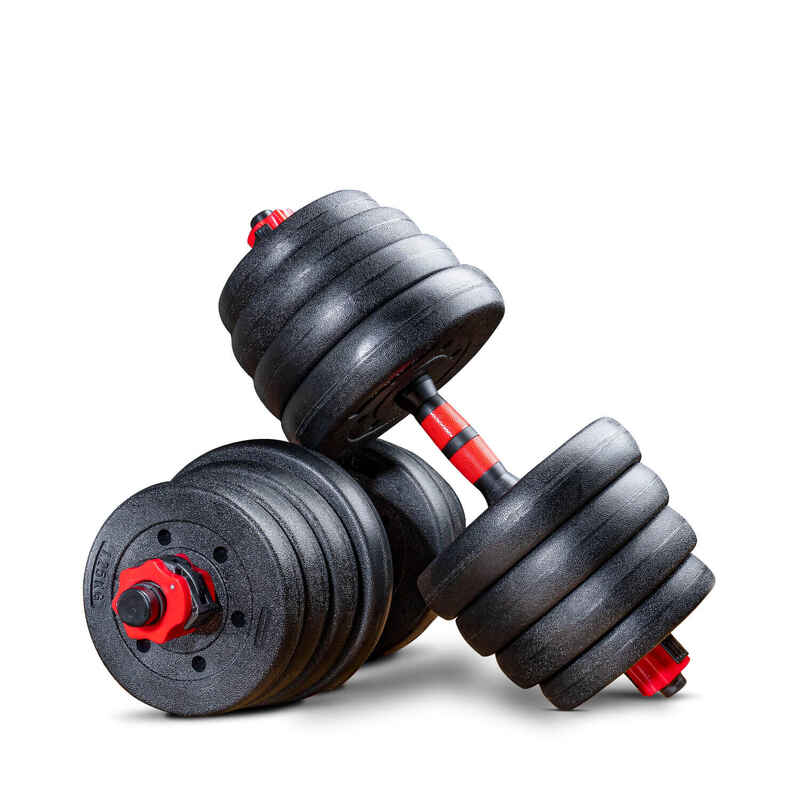 2in1 innovatives Hantel Set AH150 im 30kg, 40kg Set inkl. Verbindungsstück