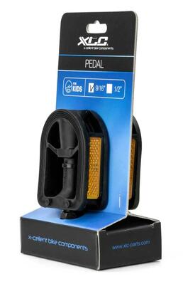 Pedaal kind pvc 9/16 zwart stel