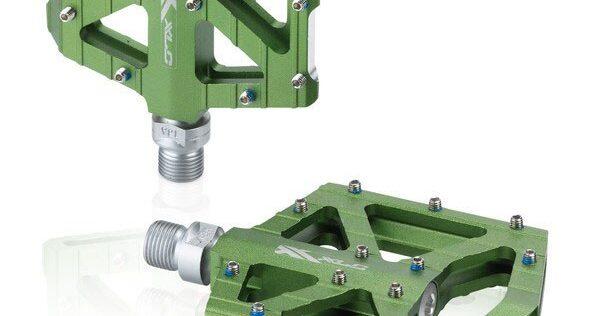 XLC MTB/Trekking Pedal PD-M12 Alu, limegreen 2/3