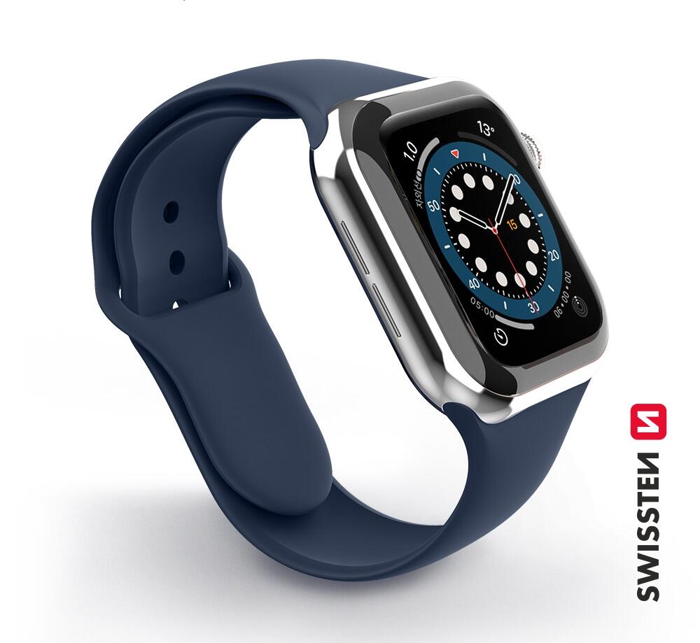 SWISSTEN Pulseira Swissten Silicone Band for Apple Watch 38-40mm azul