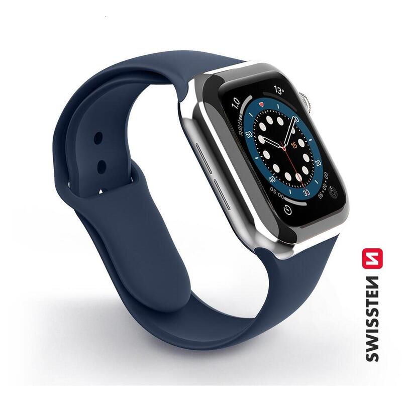 Pulseira Swissten Silicone Band for Apple Watch 38-40mm azul