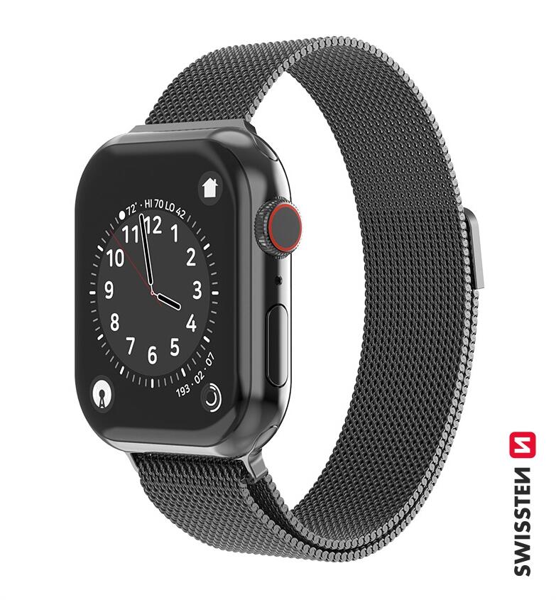 SWISSTEN Pulseira Swissten Mesh Band for Apple Watch 38-40mm preto