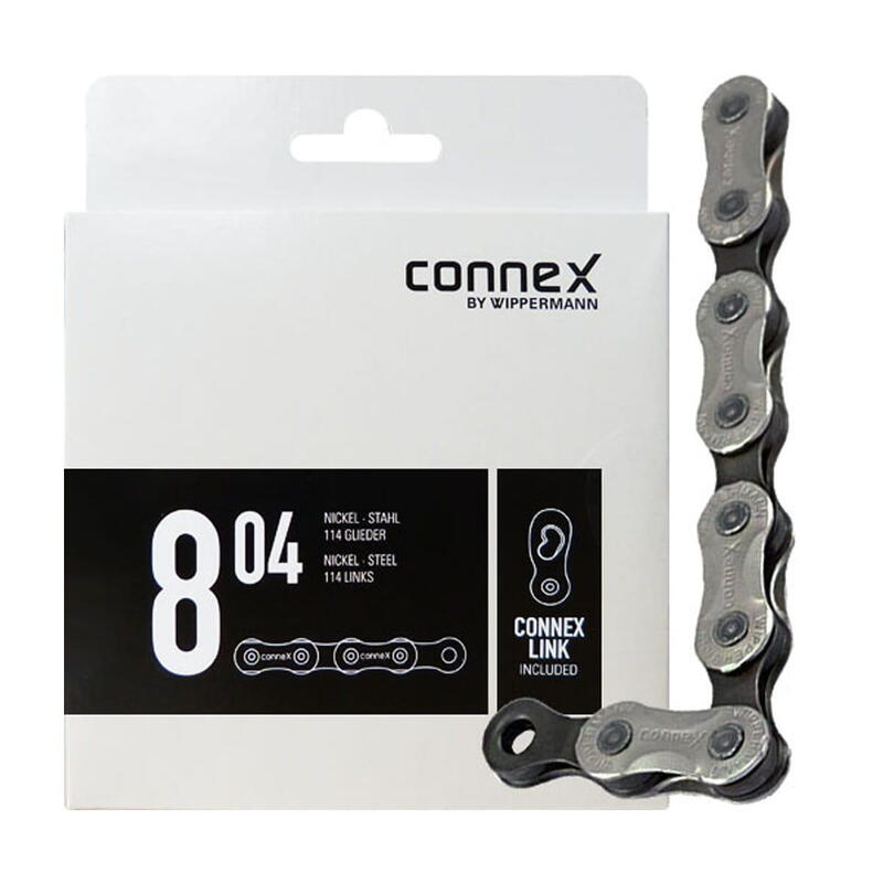 Chaîne Connex 804 6/7/8 vitesses      1890€ 2895€ -34%    * La vente débute le 07/04/2025    CONNEX Chaîne Connex 804 6/7/8 vitessesVendu exclusivement en ligne   
