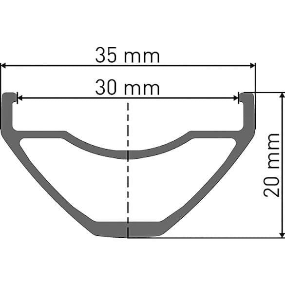 E 532 Jante à disque - 29 pouces - noir 2/3