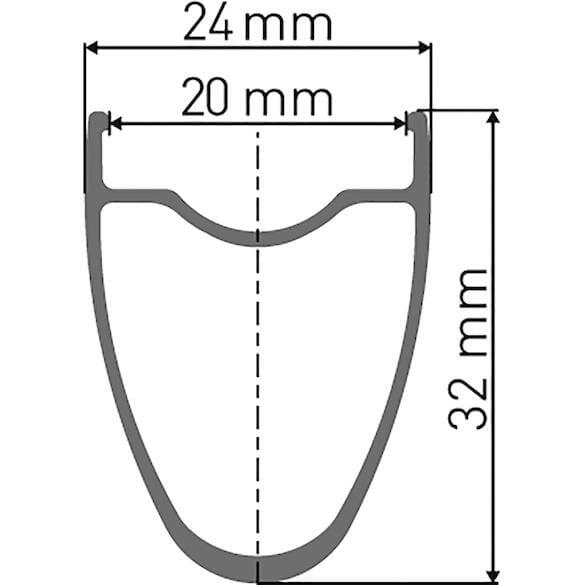 RR 521 Disc velg - 29 inch - zwart