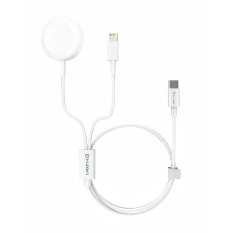 Cabo Swissten 2in1 charger cable (apple watch+lightn.) USB-C