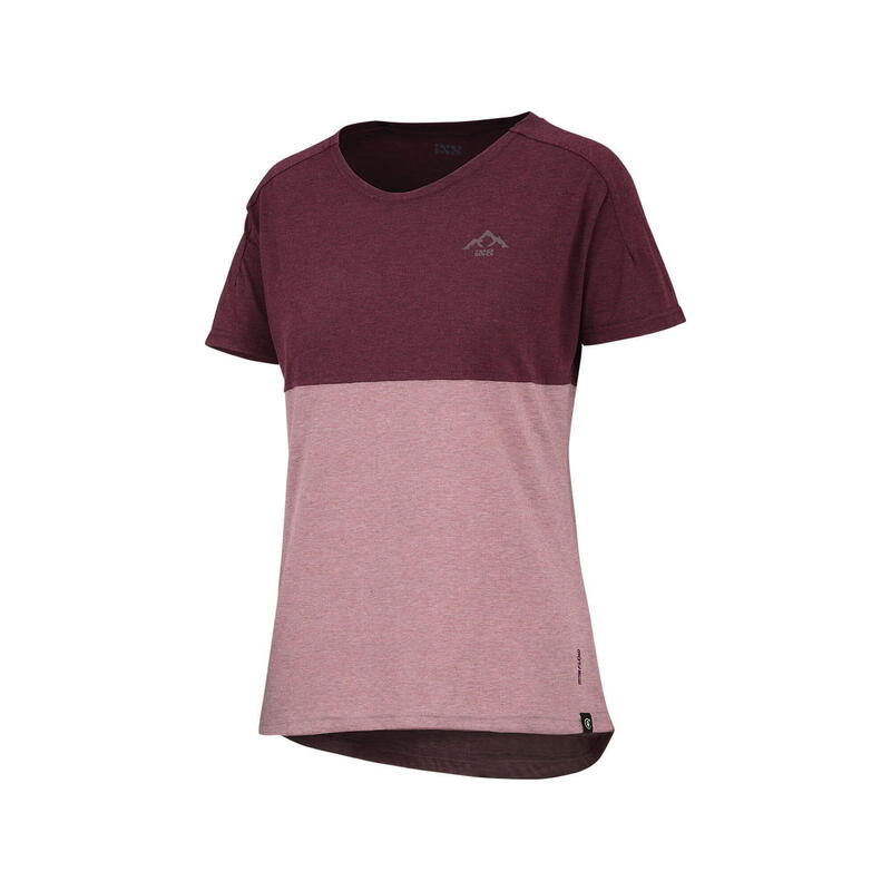 Flow Women Mountain Tech Tee à manches courtes - Taupe / Raisin