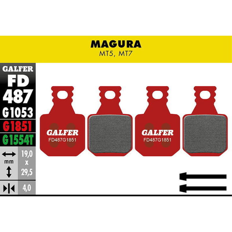 Plaquette de frein avancée - Magura MT5, MT7