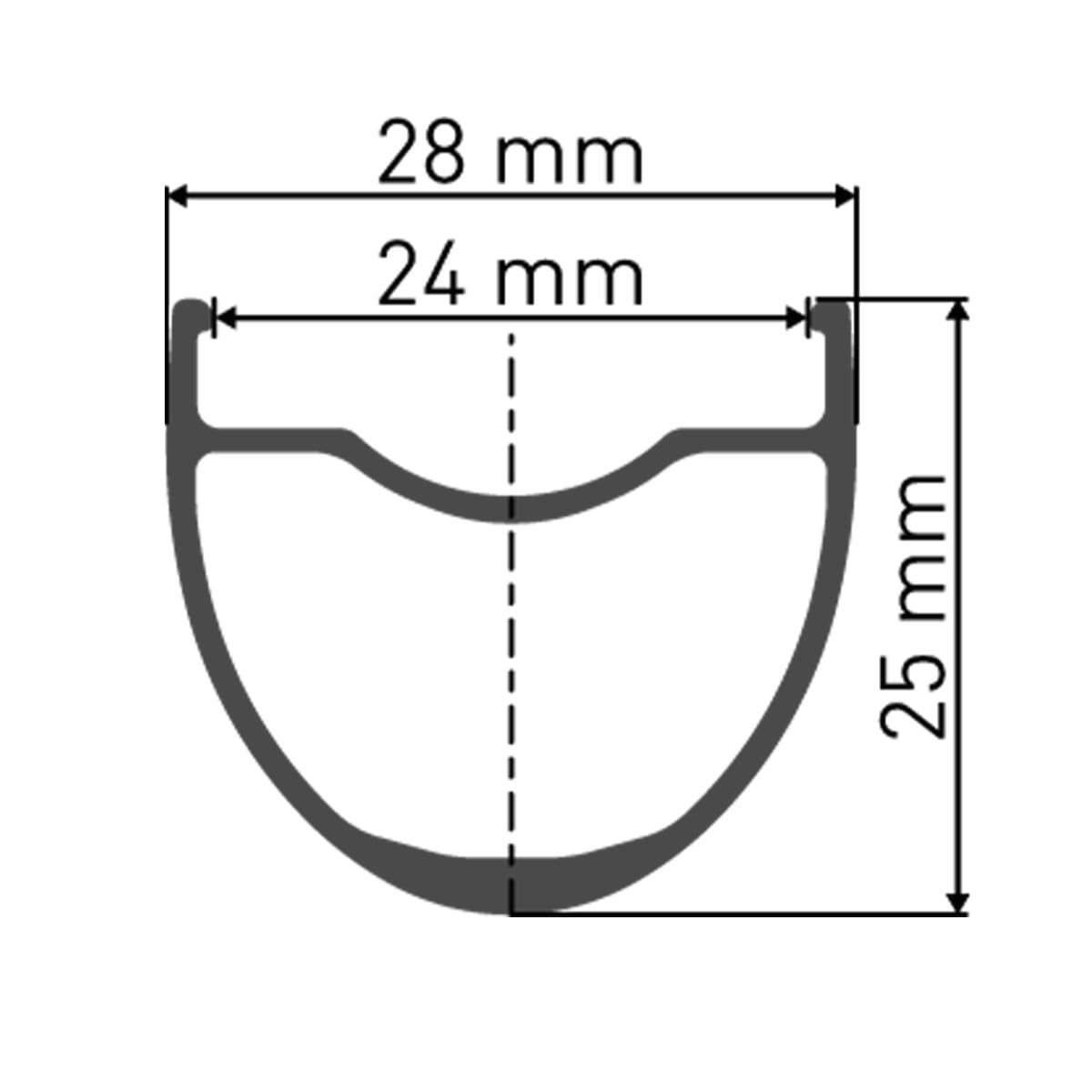 Ruota anteriore tubeless con perno passante DT Swiss G1800-25 2/2
