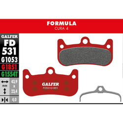 Plaquettes de frein Advanced pour Formula Cura 4 - Rouge