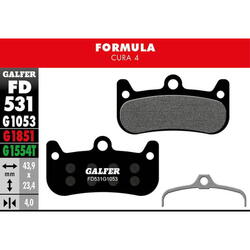 Plaquettes de frein standard pour Formula Cura 4 - Noir