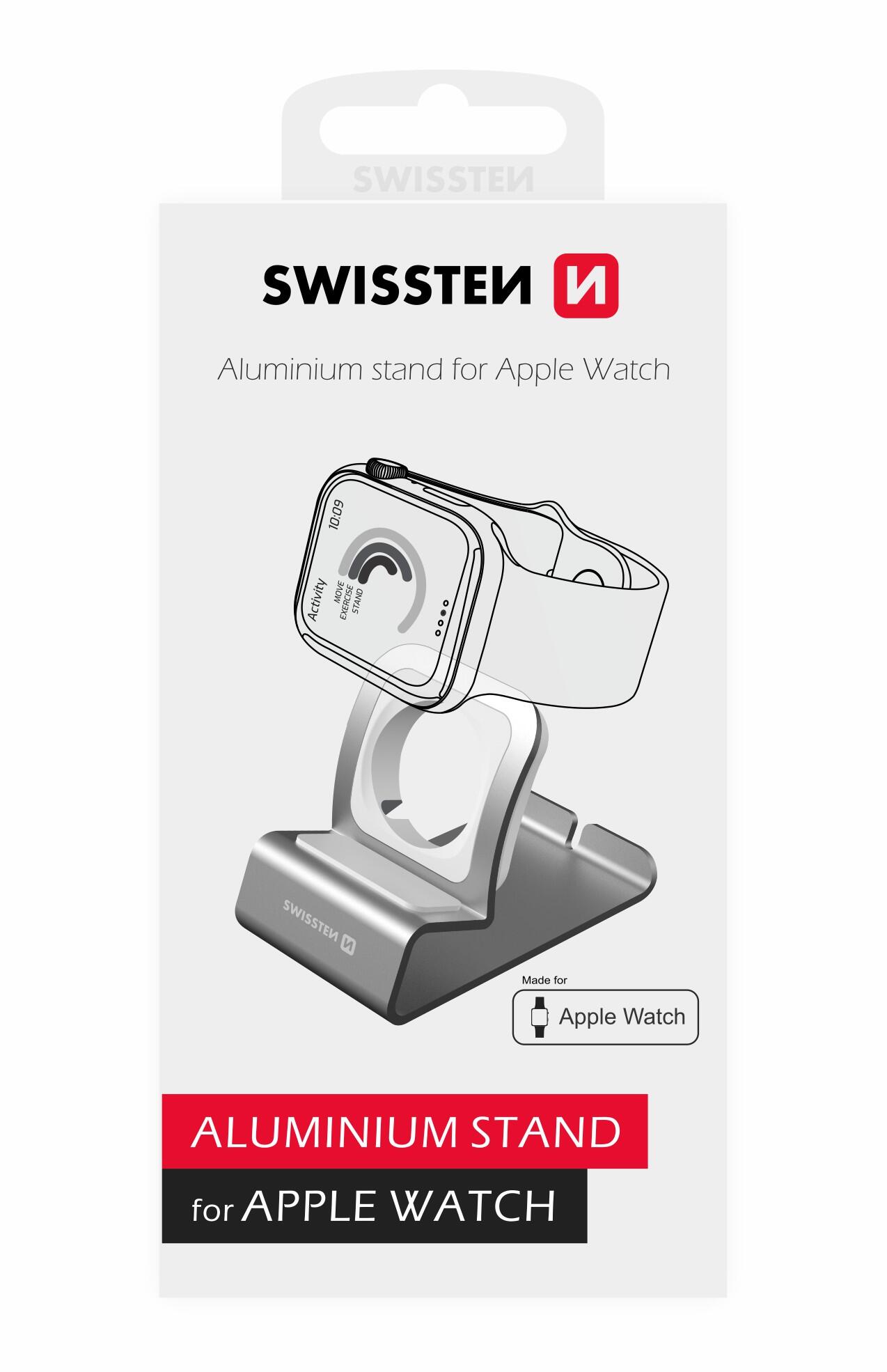 Stand Swissten Aluminum for Apple Watch cinza 2/4